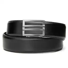 BLACK ARMORTEK LEATHER GUN BELT 1.5"
