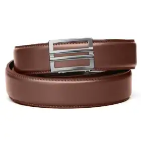 BROWN LEATHER GUN BELT 1.5"