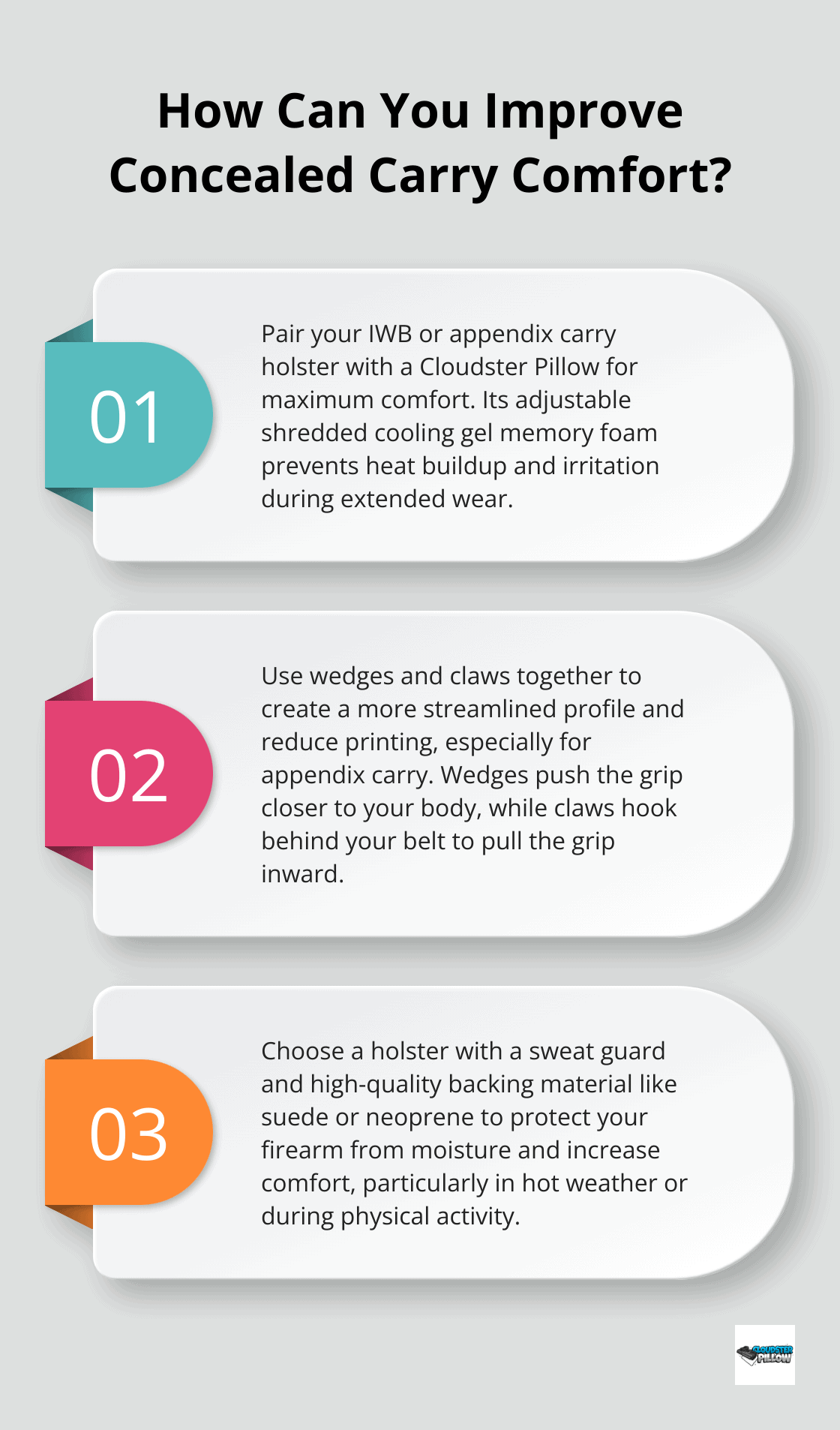 Infographic: How Can You Improve Concealed Carry Comfort?