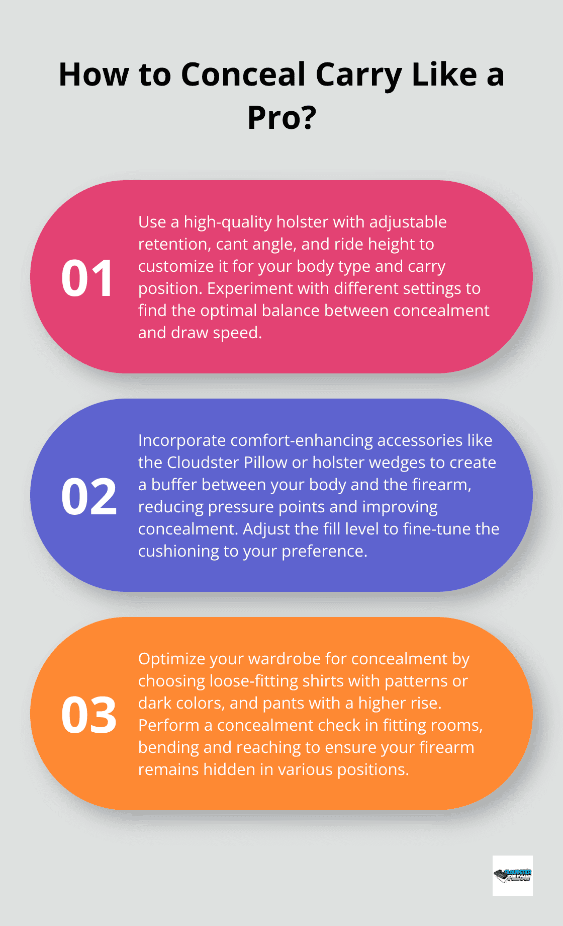 Infographic: How to Conceal Carry Like a Pro?